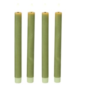 Countryfield Led Dinner Candle Rustikal Grün 4 Stück
