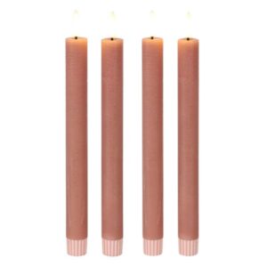 Countryfield Led Dinner Candle Rustic Pink 4 Stück