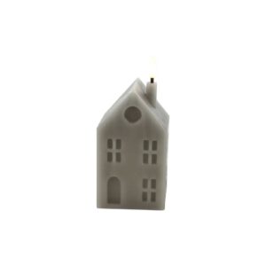 Countryfield Led Haus Kerze L Grau