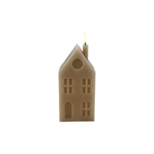 Countryfield Led Haus Kerze L Taupe