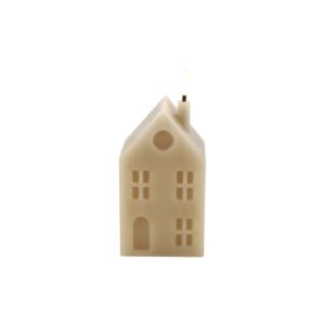 Countryfield Led Haus Kerze M Taupe