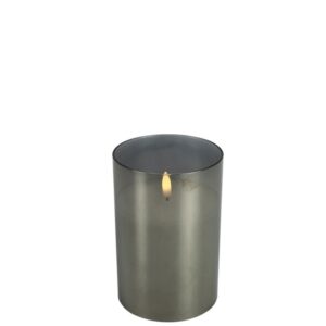Countryfield Led Kerze in Glas Mediun Grau Ø 10 cm