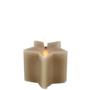 Countryfield Led Star Kerze S Taupe