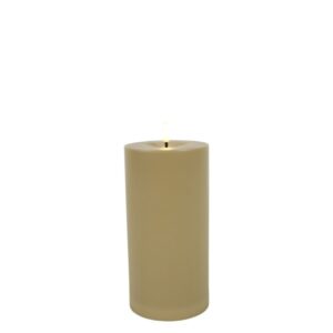 Countryfield Led Stumpfe Kerze Matt Taupe M Ø 10 cm Outdoor