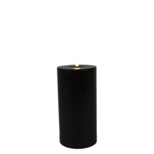 Countryfield Led Stumpfe Kerze Matt Schwarz M Ø 10 cm Outdoor