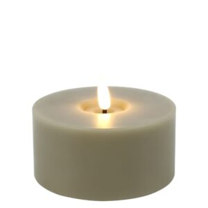 Countryfield Led Stumpfe Kerze Matt Taupe XS Ø 10 cm Outdoor