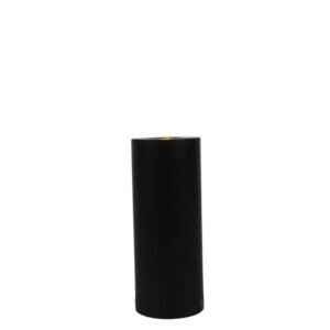 Countryfield Led Stumpfe Kerze Matt Schwarz L Ø 10 cm Outdoor