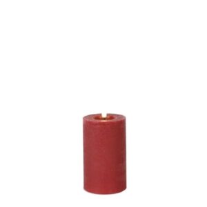 Countryfield Led Stumpenkerze Rustikal Medium Rot Ø 7,5 cm