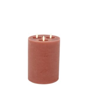 Countryfield Led Blunt Kerze XL Rustikales Rosa Ø 15 cm