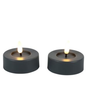 Countryfield Led Teelicht Maxi Grau 2 Stück Ø 6,5 cm