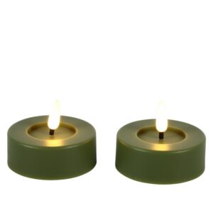 Countryfield Led Teelicht Maxi Grün 2 Stück Ø 6,5 cm