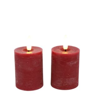 Countryfield Led Stumpenkerzen 2 Stück Rot