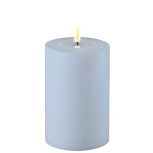 Deluxe Homeart Led Kerzenstaub Blau 10 x 15 cm Outdoor