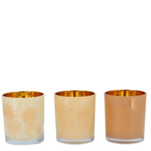 DK Design Teelichthalter Satz von 3 Hilly Natural
