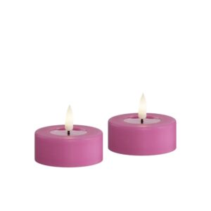 Deluxe Homeart Led Jumbo Teelicht 2 Stück Violett
