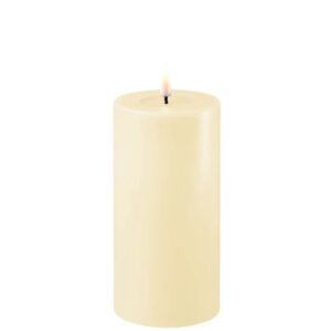 Deluxe Homeart Led Kerze Creme 7,5 x 15 cm