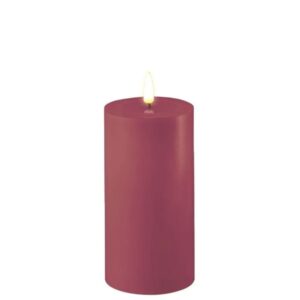 Deluxe Homeart Led Kerze Magenta 7,5 x 15 cm