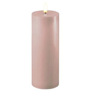 Deluxe Homeart Led Kerze Rose 7,5 x 20 cm