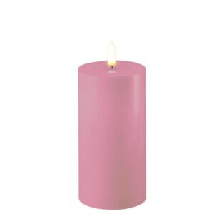 Deluxe Homeart Led Kerze Lavendel 7,5 x 15 cm