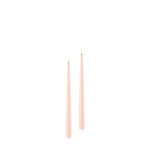 Deluxe Homeart Led Shiny Dinnercandle 2 Stück 28 cm Light Pink