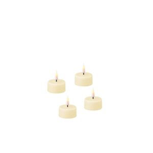 Deluxe Homeart Led Teelicht Klein 4 Stück Creme