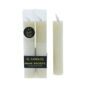 Home Society Diner Kerze XL LED 2er-Pack Greige