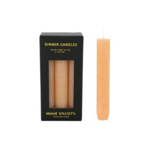 Home Society Dinner-Kerzen Pfirsich 15 cm