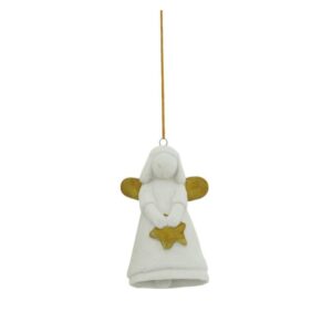 Home Society Weihnachts-Anhänger Engel Porzellan Zina L