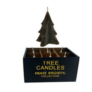 Home Society Weihnachtsbaumkerzen Box 6 Stück Braun