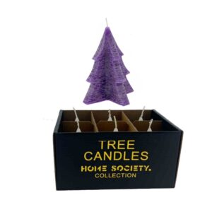 Home Society Weihnachtsbaumkerzen Box 6 Stück Lila