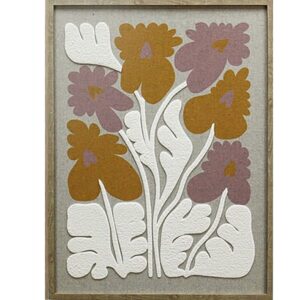 Homebound von KY Malerei Floral Relief Siebziger Jahre Stil