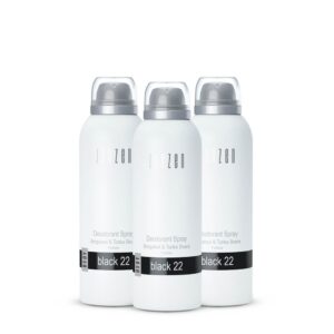 Janzen Deodorant Spray Schwarz 22 3er-Pack