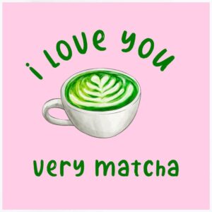Fliese Ich liebe dich Matcha