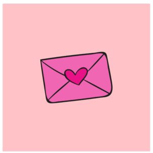 Kachel Umschlag Herz