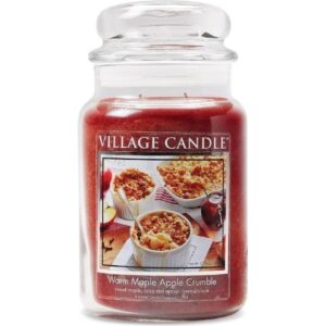 Village Candle Großes Glas Warm Maple Apple Crumble