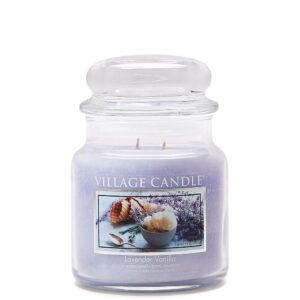Dorfkerze Medium Lavendel Vanille