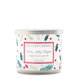 Village Kerze Becher Holly Jolly Nacht