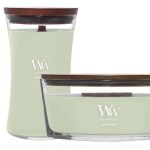 WoodWick Duo Ellipse und große Kerze Ethereal Haze