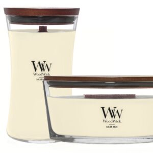 WoodWick Duo Ellipse und große Kerze Solar Haze