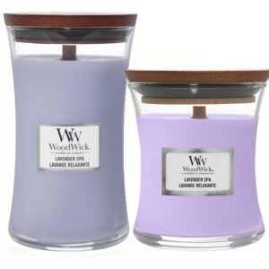 WoodWick Duo Large & Medium Kerze Lavendel Spa