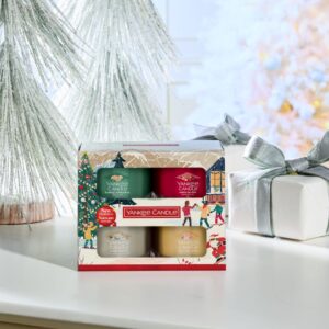 Yankee Candle 4 gefüllte Votive Geschenkset Apres Ski Kollektion