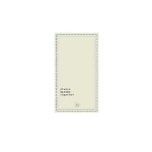 Zusss Servietten Rechteck 11x20cm immer besser zusammen weiß