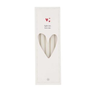 Zusss Box mit kleinen Kerzen Off White