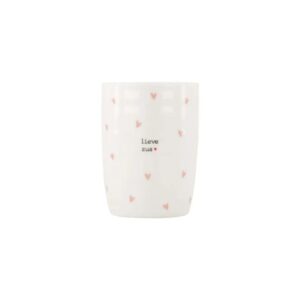 Zusss Kaffeebecher Hearts Dear Sister weiß/rosa