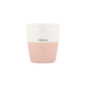 Zusss Kaffeebecher Amour weiß/rosa