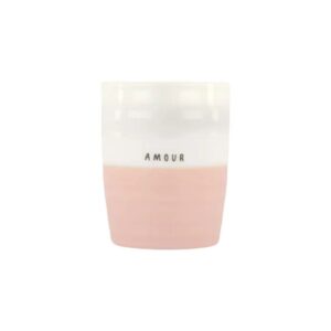 Zusss Teebecher Amour weiß/rosa
