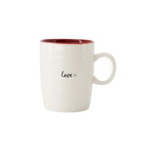 Zusss Teebecher Liebe weiß/rot/schwarz