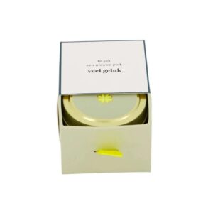 Zusss Duftkerze Dose in Schiebedose Glücksklee weiß/grün