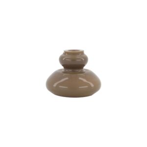 Zusss glas kerzenhalter 5,5 cm warm grau