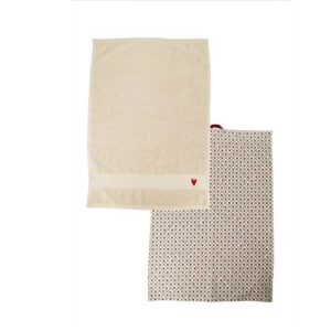 Zusss Küchen-Set Herz sand/port/braun